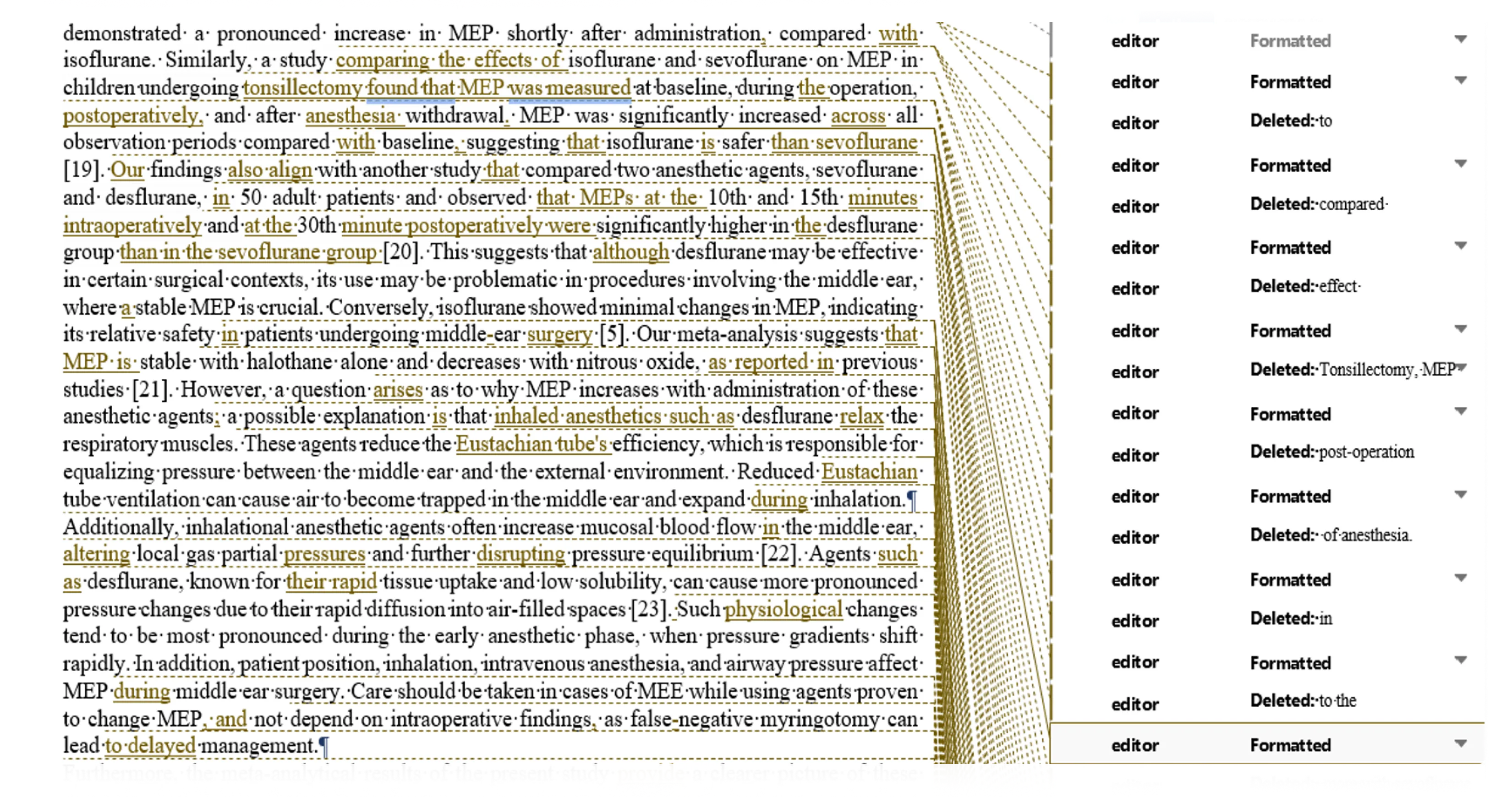 Substantively edited manuscript sample