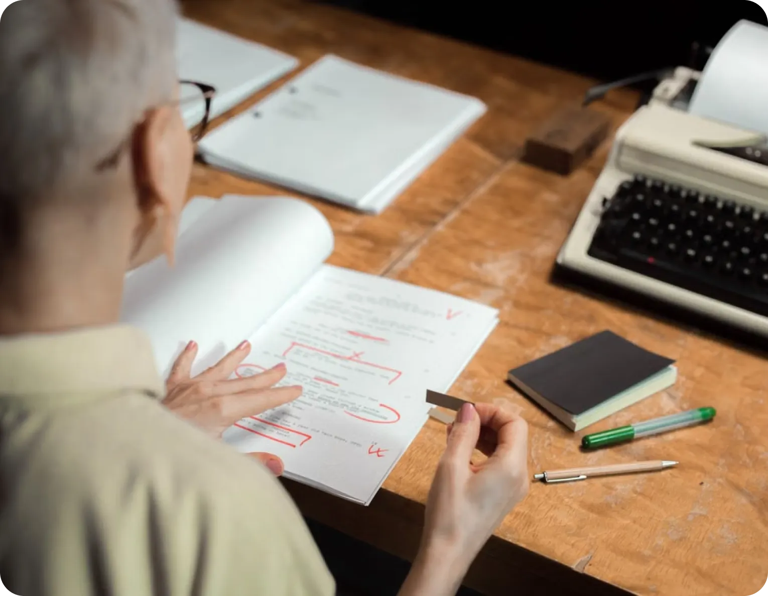 Substantive manuscript editing