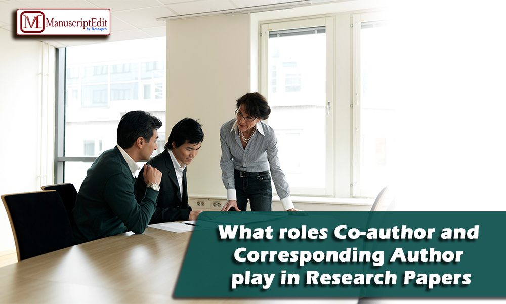role of corresponding author in research paper