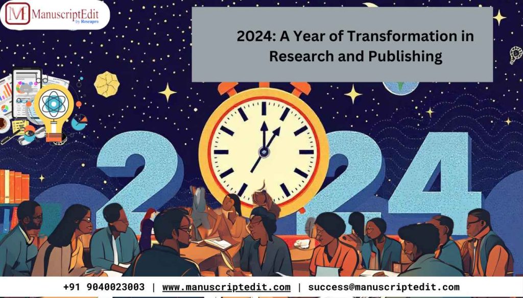 A year of Transformation in Research and Publishing