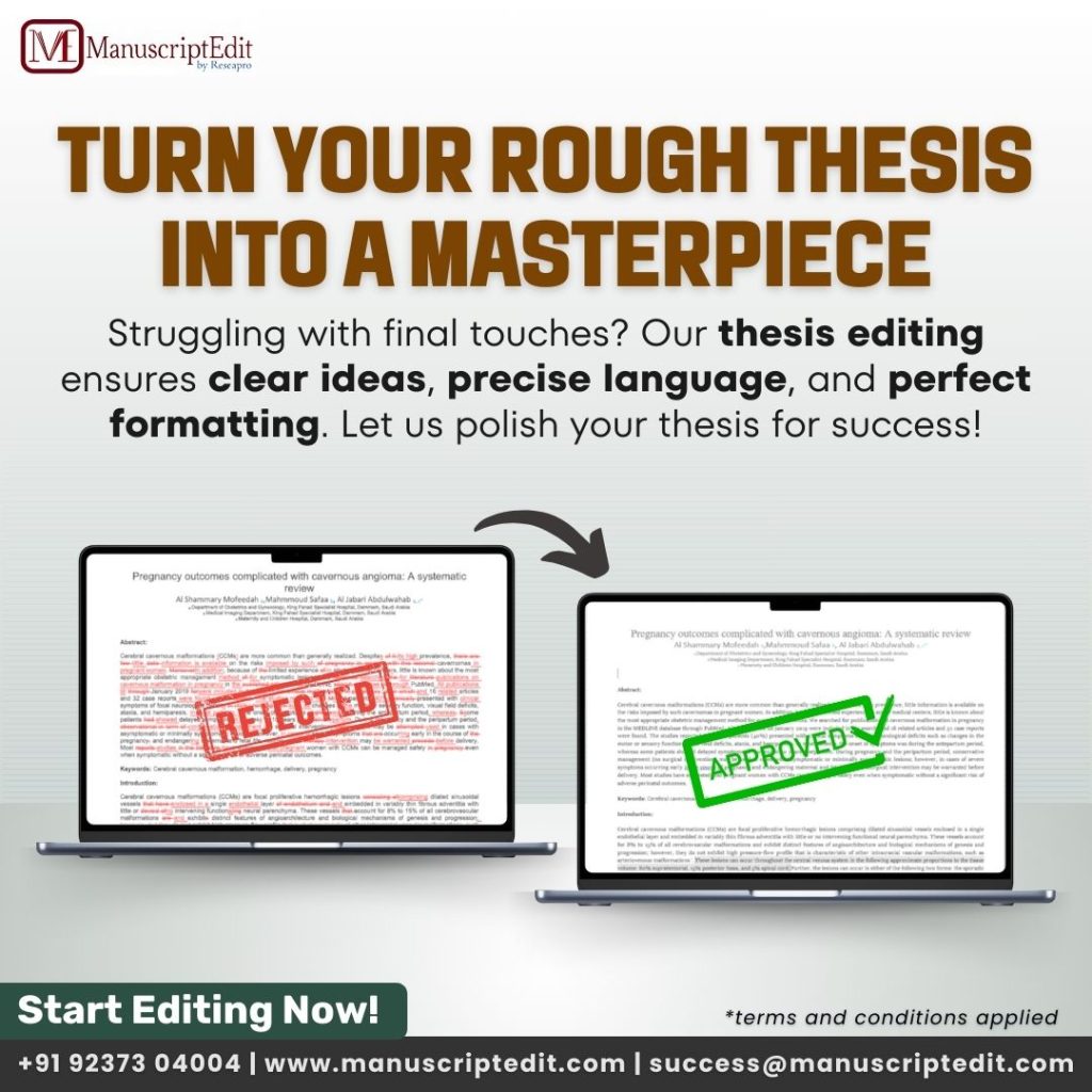 thesis editing service